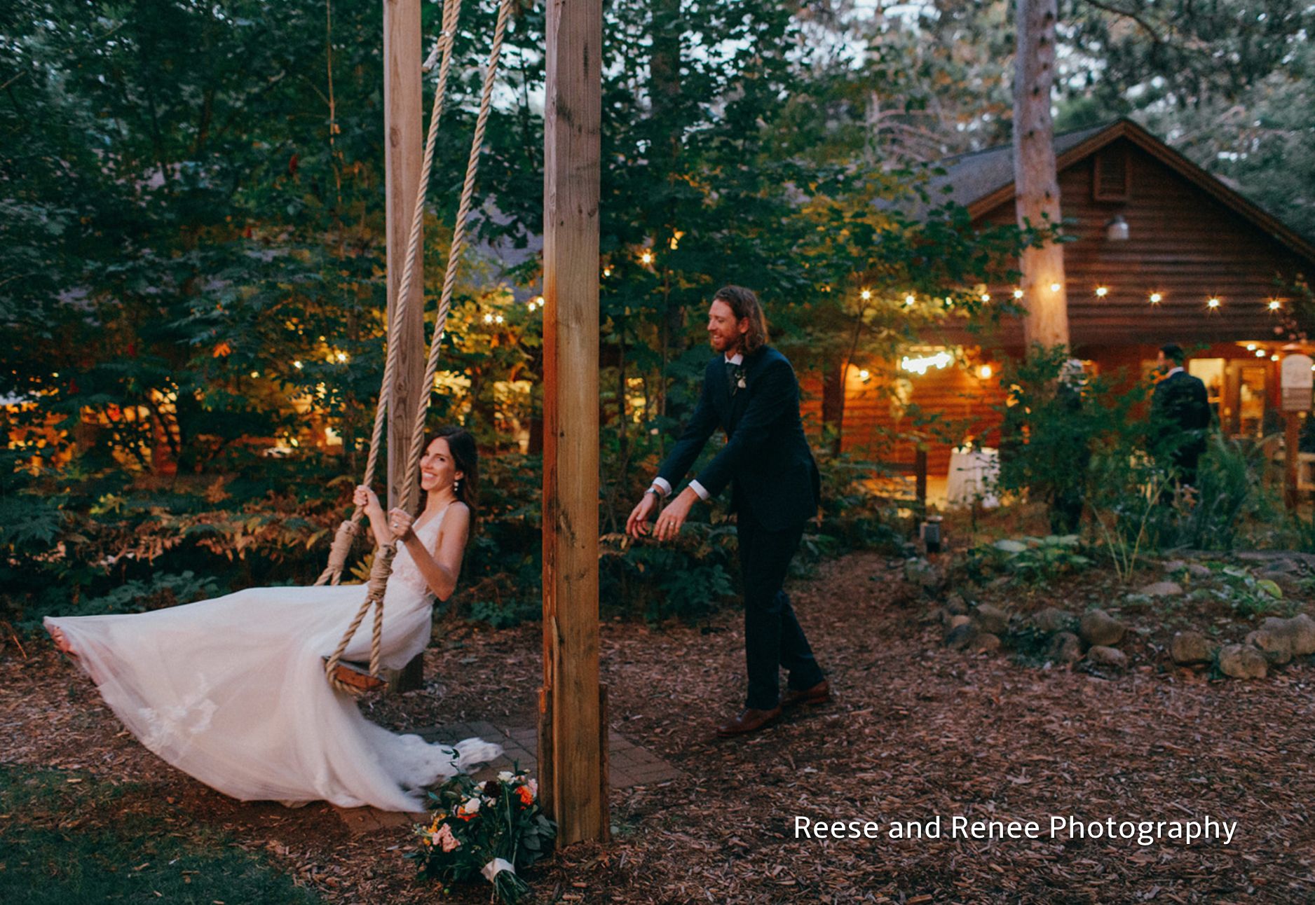 BlueBridge | Blue Chapel/Centre | Outdoor Wedding | Fall Wedding | Northern Michigan Wedding Venue | Bride and Groom